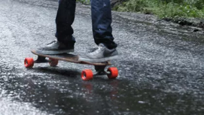 can you longboard in the rain